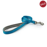 Ancol Viva Padded Snap Lead Black 1m x 1.2 cm Blue Dog Lead