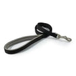 Ancol viva padded snap lead in black features durable poly-weave webbing and a sturdy metal clasp for reliable use