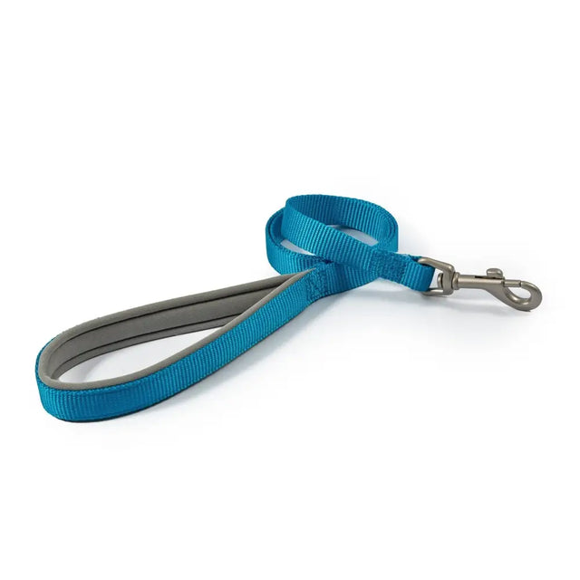 Ancol Viva Padded Snap Lead Blue 100 Cm X 1.2 Cm Blue Dog Lead Barnstaple Equestrian Supplies