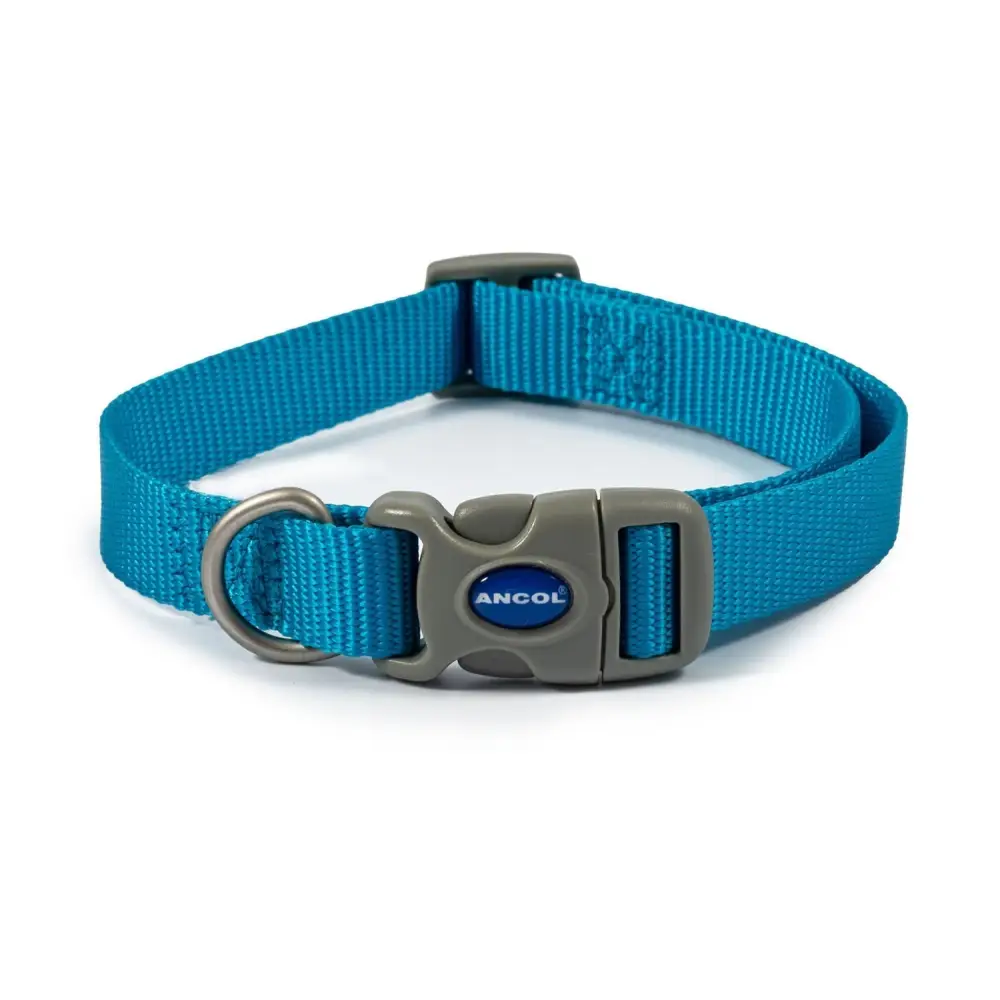 Ancol Viva Quick Fit Collar Blue Size 1 - 2 (20-30Cm) Blue Dog Collar