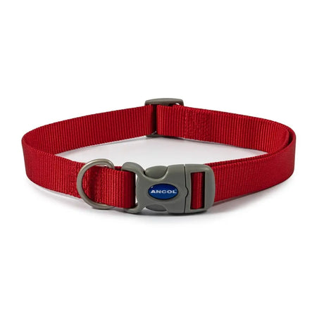 Ancol Viva Quick Fit Collar Red Size 1 - 2 (20-30Cm) Red Dog Collar Barnstaple Equestrian Supplies