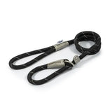 Ancol Viva Rope Slip Lead Black 120 Cm X 1.2 Cm Black Dog Lead