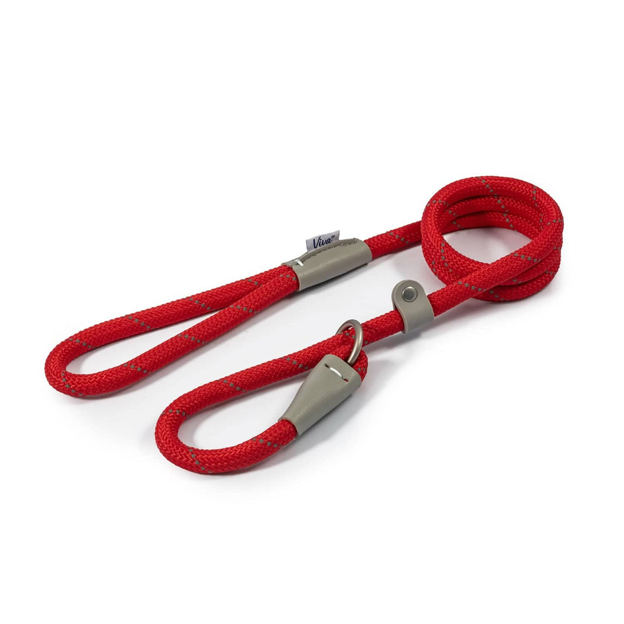 Ancol Viva Rope Slip Lead Red 120-CM-X-1.2-CM-RED 
