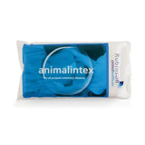 Blue animalintex poultice dressing in white and blue package pre-cut hoof poultice veterinary medicinal product