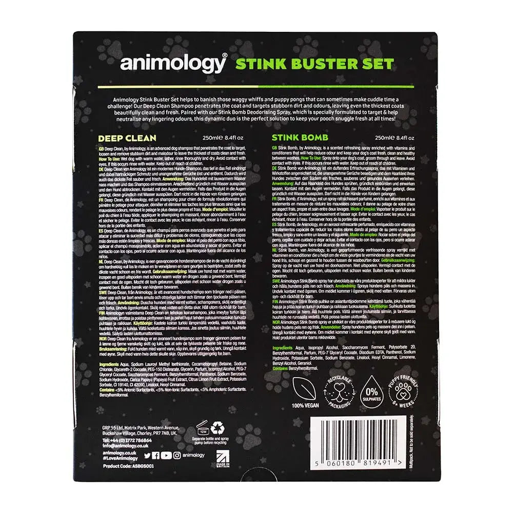 Animology Stink Buster Set Dog Shampoos