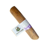 Antos Origins Olive natural wood olive branch dog chew with rustic brown finish and visible grain and knots