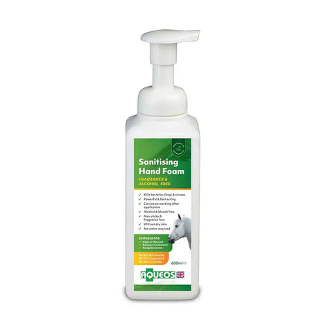 Aqueos Equine Anti-Bacterial Hand Sanitising Foam 600ml Disinfectants
