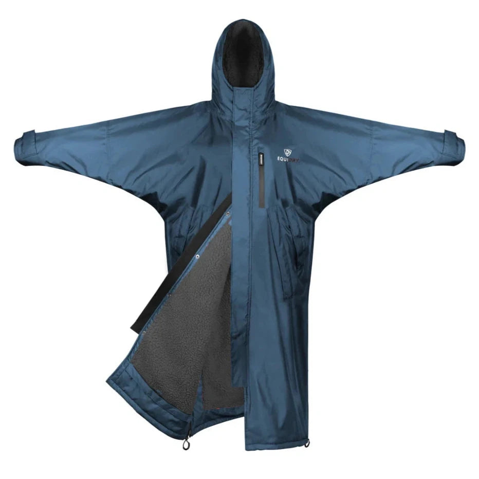 Equidry All Rounder Evolution Steel Blue And Charcoal - Xxs - Outdoor Coats & Jackets