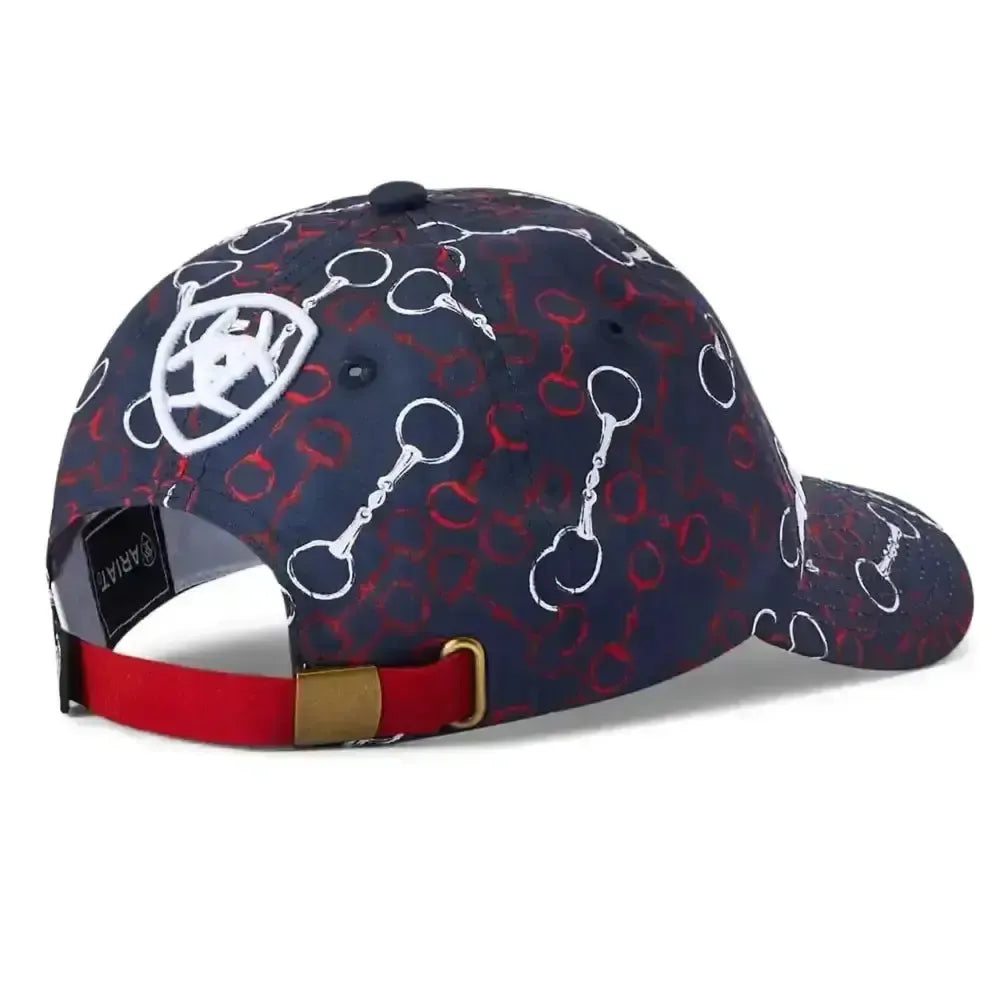Ariat Cotton Print Baseball Cap Team Snaffle Headwear