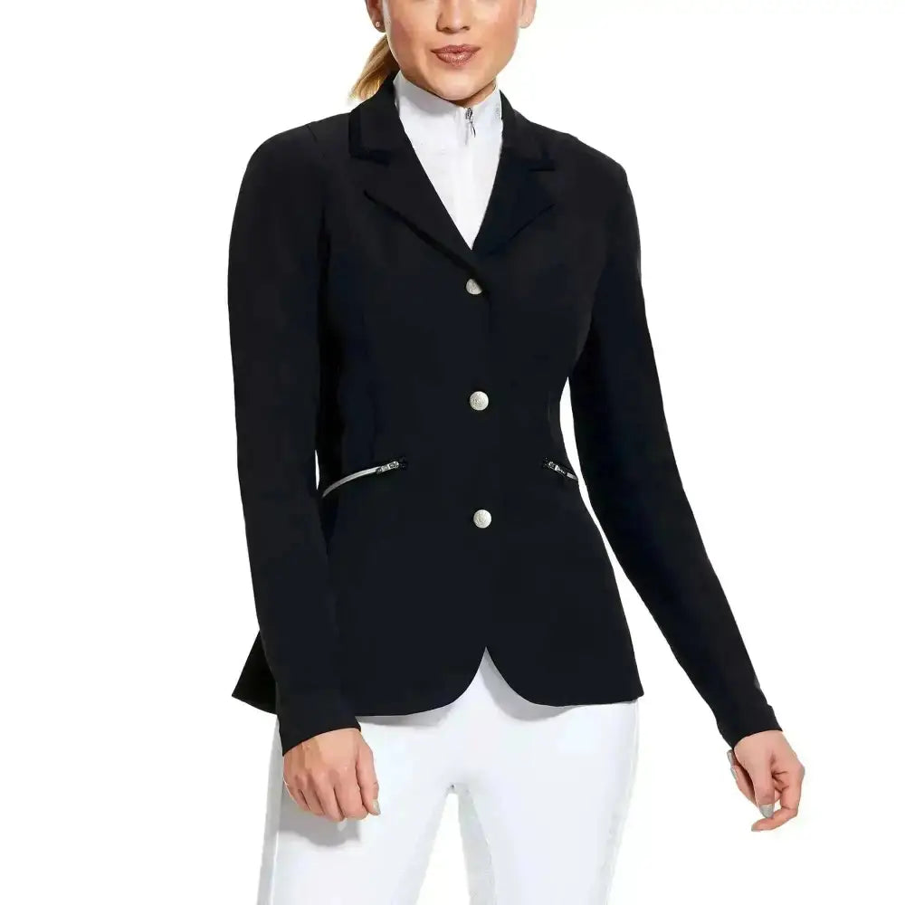 Ariat Galatea Ladies Ariat Show Jackets Black 6R Show Jackets Barnstaple Equestrian Supplies