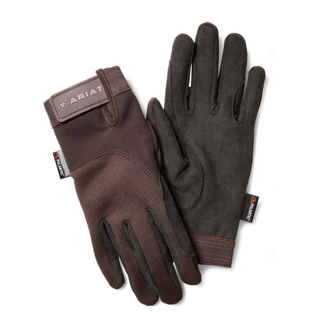 Ariat Insulated Tek Grip Winter Riding Gloves Bark 6 Ariat Riding Gloves Barnstaple Equestrian Supplies