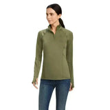 Ariat Lowell Base Layer 2.0 1/4 Zip Team Print X Small Base Layers