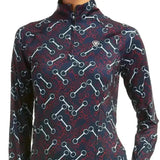 Ariat Lowell Base Layer 2.0 1/4 Zip Team Print X Small Base Layers