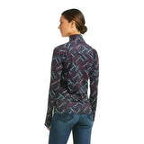 Ariat Lowell Base Layer 2.0 1/4 Zip Team Print X Small Base Layers