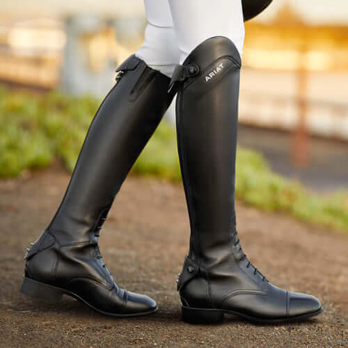 Riding Boots from Ariat, DeNiro, Mountain Horse, Brogini and Rhinegold. We have a wide range in stock and offer a personal fitting service for riding boots.