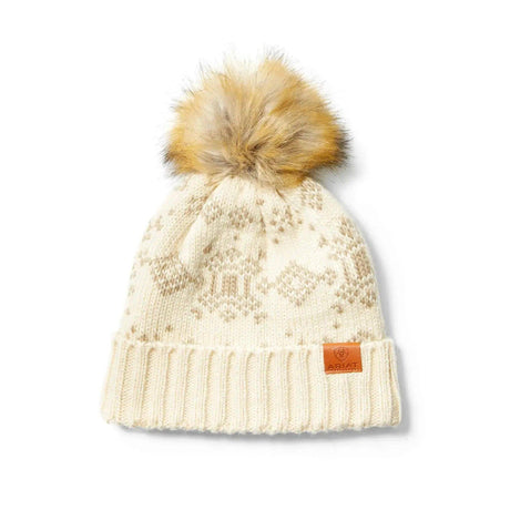 Ariat Patrona Beanie Winter Hat Natural / Burlap Ariat Headwear & Neckwear Barnstaple Equestrian Supplies