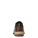 Brown leather and mesh ariatskyline slip on h20 waterproof women hiking shoe with beige midsole and black accents