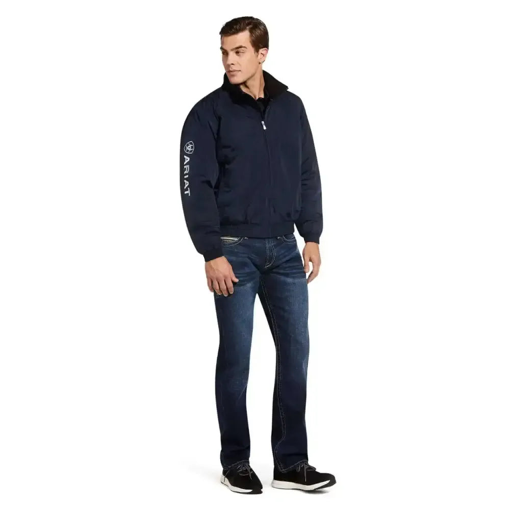 Ariat Stable Jacket For Men Insulated Stable Jacket Navy Large Blouson Jackets