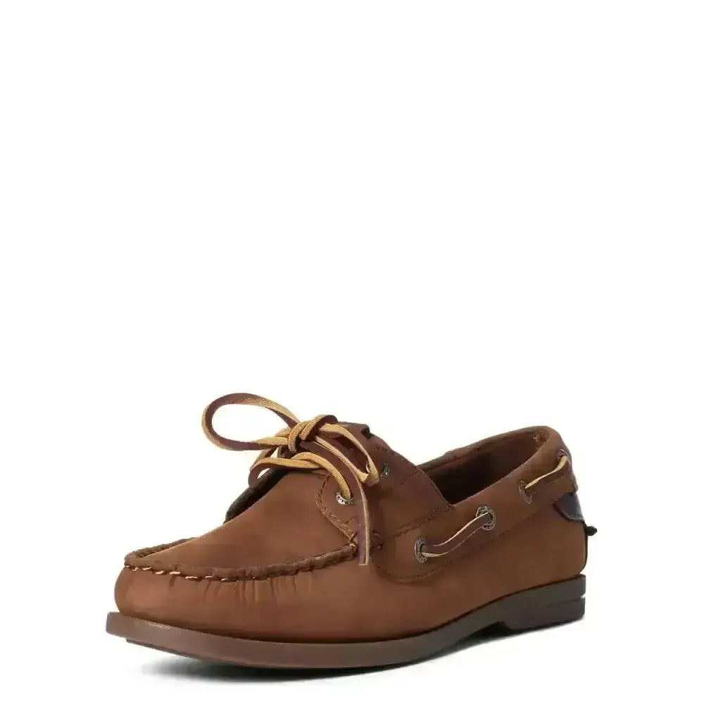 Ariat Womans Antigua Boat Shoes Walnut 3/5.5 Footwear