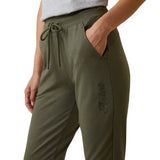 Ariat Womans Memento Jogger Sweat Pants Periscope X Small Legwear Barnstaple Equestrian Supplies