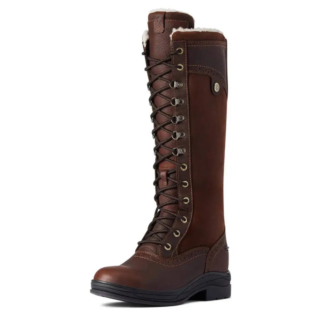 Ariat Wythburn Tall Waterproof Boot 36 EU / 3 DARK BROWN Country Boots Barnstaple Equestrian Supplies