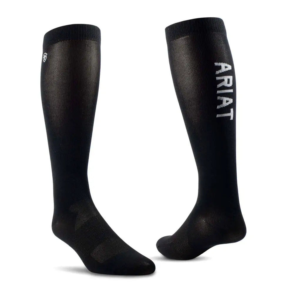 AriatTEK Essential Performance Socks Black Riding Socks Barnstaple Equestrian Supplies