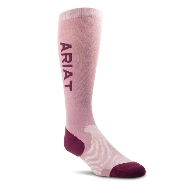 AriatTEK Performance Socks Nostaglia Rose / Mulberry Riding Socks Barnstaple Equestrian Supplies