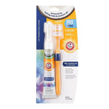 Arm & hammer fresh coconut dental kit with orange coconut oil-based toothpaste and 360° toothbrush for adult dogs