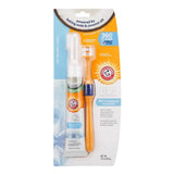 Arm and hammer fresh coconut dental kit with orange white 360-degree toothbrush and coconut oil-based formula toothpaste