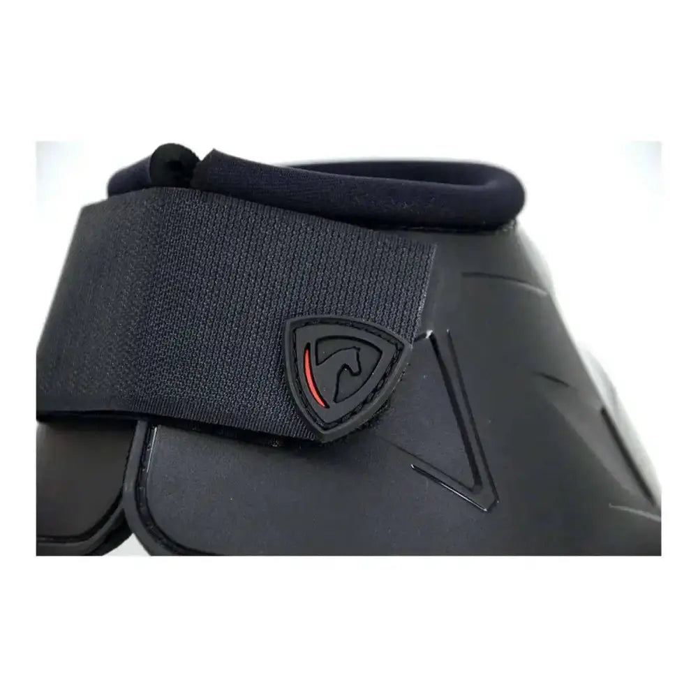 Armoured Guard Pro Reaction Over Reach Boots Black Large Over Reach Boots Barnstaple Equestrian Supplies