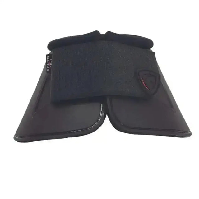 Black neoprene armoured guard pro saddle pad with soft padding and subtle red stitching for extra comfort