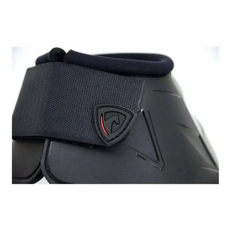 Armoured Guard Pro Reaction Over Reach Boots Black Large HY Equestrian Overreach Boots Barnstaple Equestrian Supplies