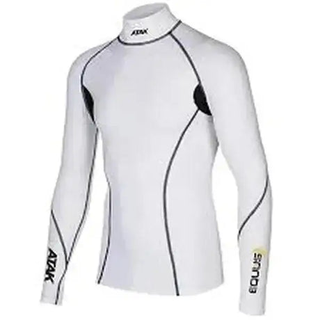 Atak Equus Compression Shirts - Adults White Small Base Layers Barnstaple Equestrian Supplies