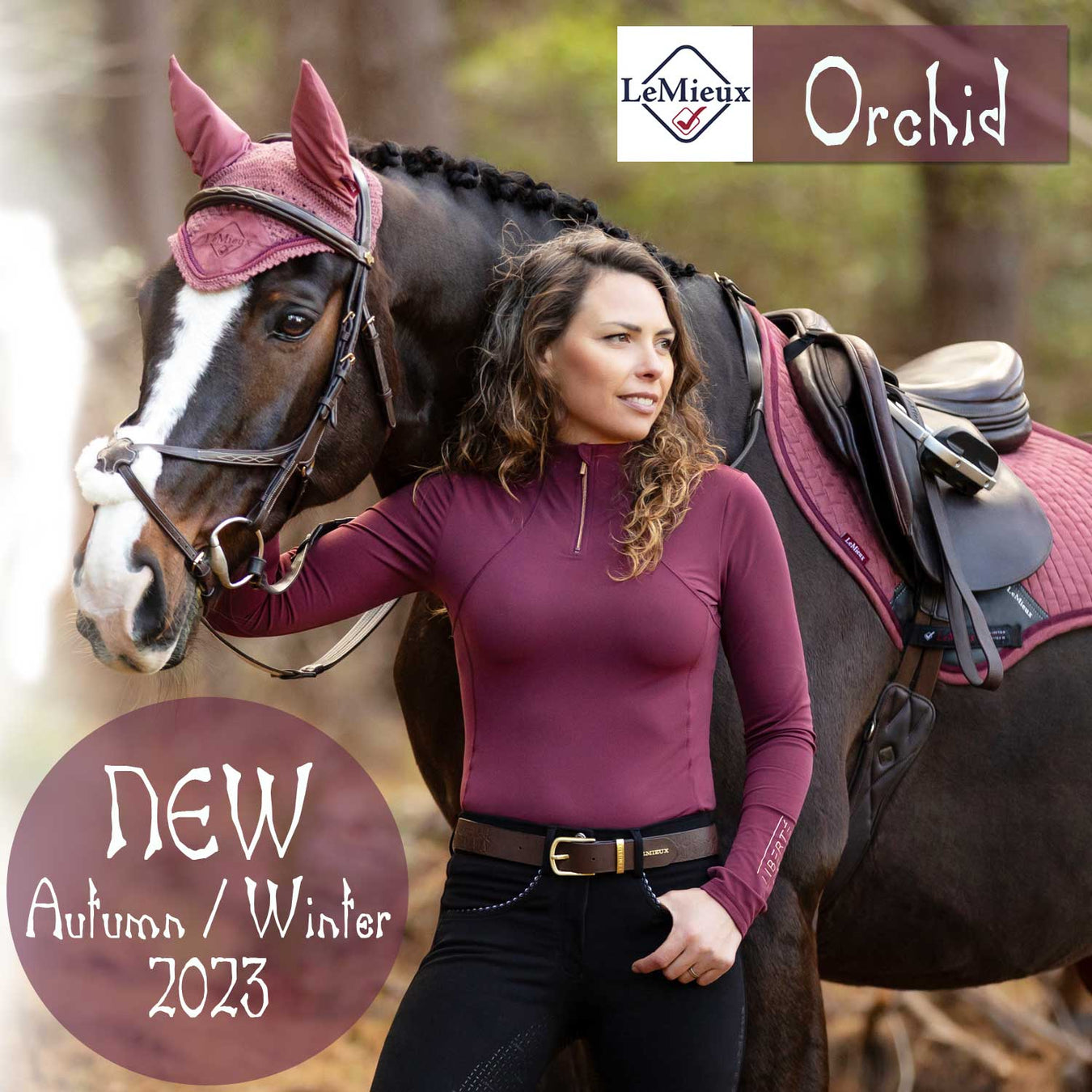 LeMieux Orchid Colour Collection Autumn Winter 2023 Barnstaple Equestrian Supplies