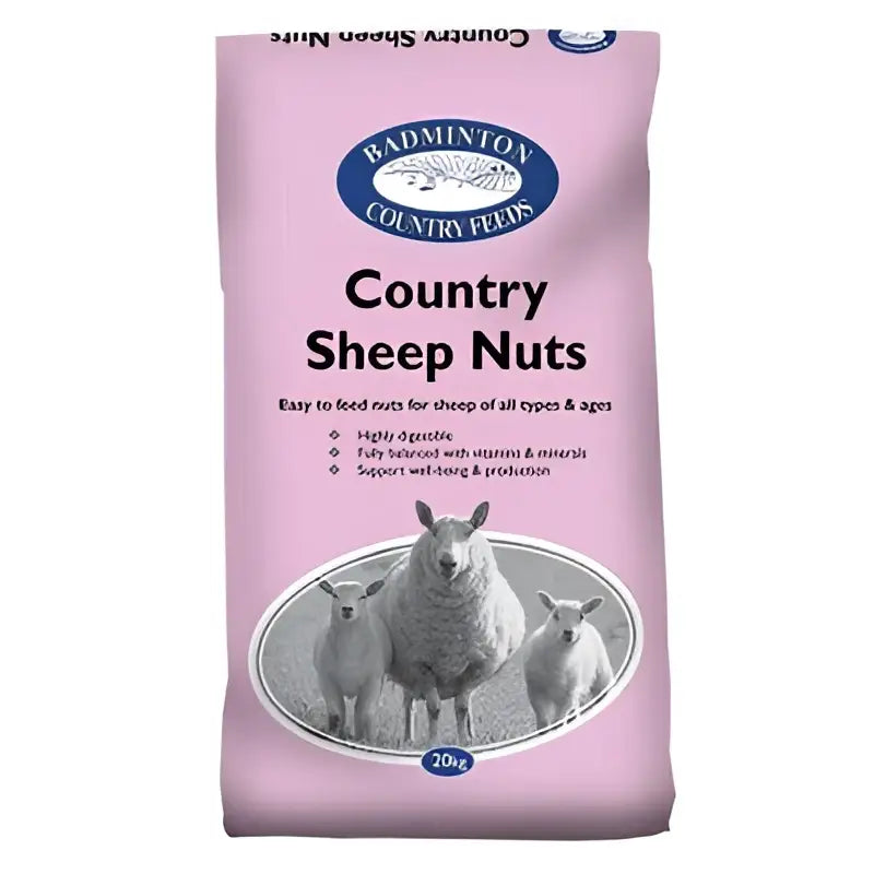 Pink bag of badminton country sheep nuts 20kg for feeding sheep with high quality country sheep nuts