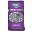 Purple bag of badminton monarch deer cubes with easy-to-feed fully balanced feed and circular deer image on front