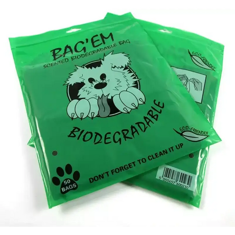 Bag’Em Biodegradable Poo Bags SINGLES (50pk) Poop Bags