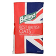 Baileys bruised oats in a red white and blue union jack bag offering quick release energy for horses needing sparkle