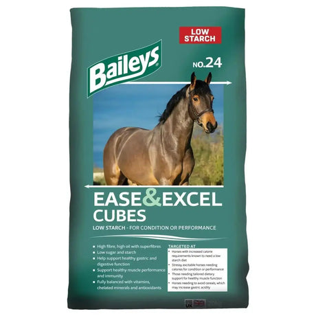 Baileys No. 24 Ease and Excel Cubes Horse Feeds Barnstaple Equestrian Supplies