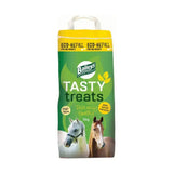 Green and yellow 5kg eco-refill bag of baileys tasty treats high fibre horse treats ponies love tasty treats