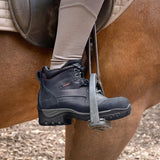 Dark navy leather storm waterproof jodhpur boot with reinforced stitching and rugged sole from bareback footwear blair