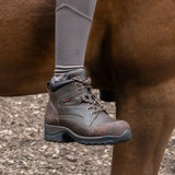Dark brown leather bareback footwear blair storm waterproof jodhpur boots with reinforced toe and rugged sole