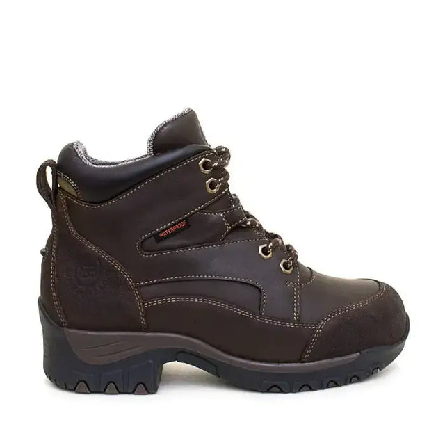 Dark brown leather bareback footwear blair storm waterproof jodhpur boots with reinforced stitching and rugged sole