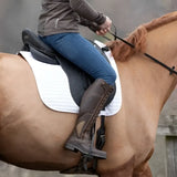 Brown leather kentucky long riding boots with reinforced stitching and sturdy sole from bareback footwear kentucky