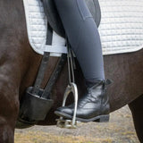 Black leather rio jodhpur boots with side zipper and stitched detailing from bareback footwear rio collection