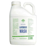 White plastic bottle of barrier lavender wash 5l with high grade lavender no-rinse formula body wash
