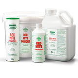 White plastic containers of barrier red mite concentrate animal healthcare products for organic farming systems in various sizes