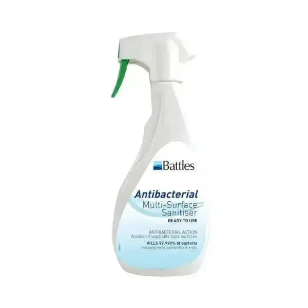 Battles Antibacterial Multi-Surface Sanitiser 500ml Veterinary