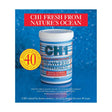 Battles ch1 seaweed supplement container with blue and white striped label white lid 900g horse hoof supplements