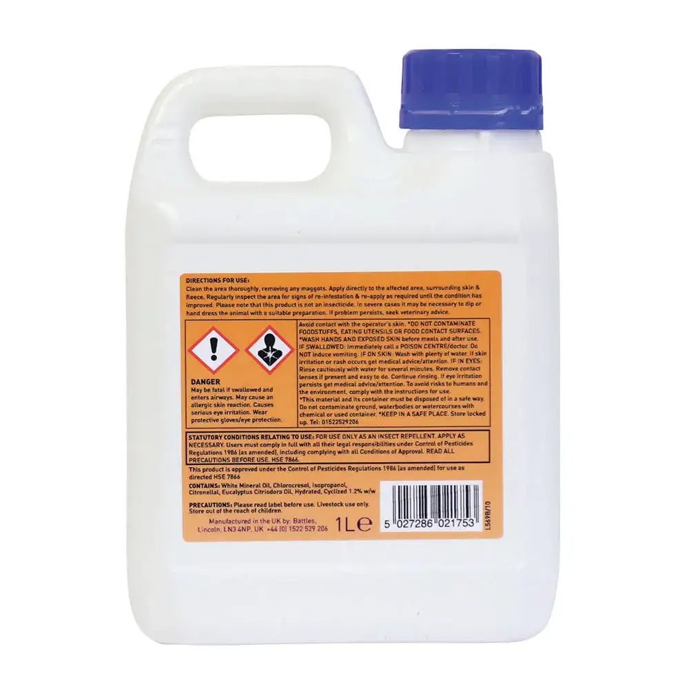 Battles Maggot Oil 1 Litre Pest Control